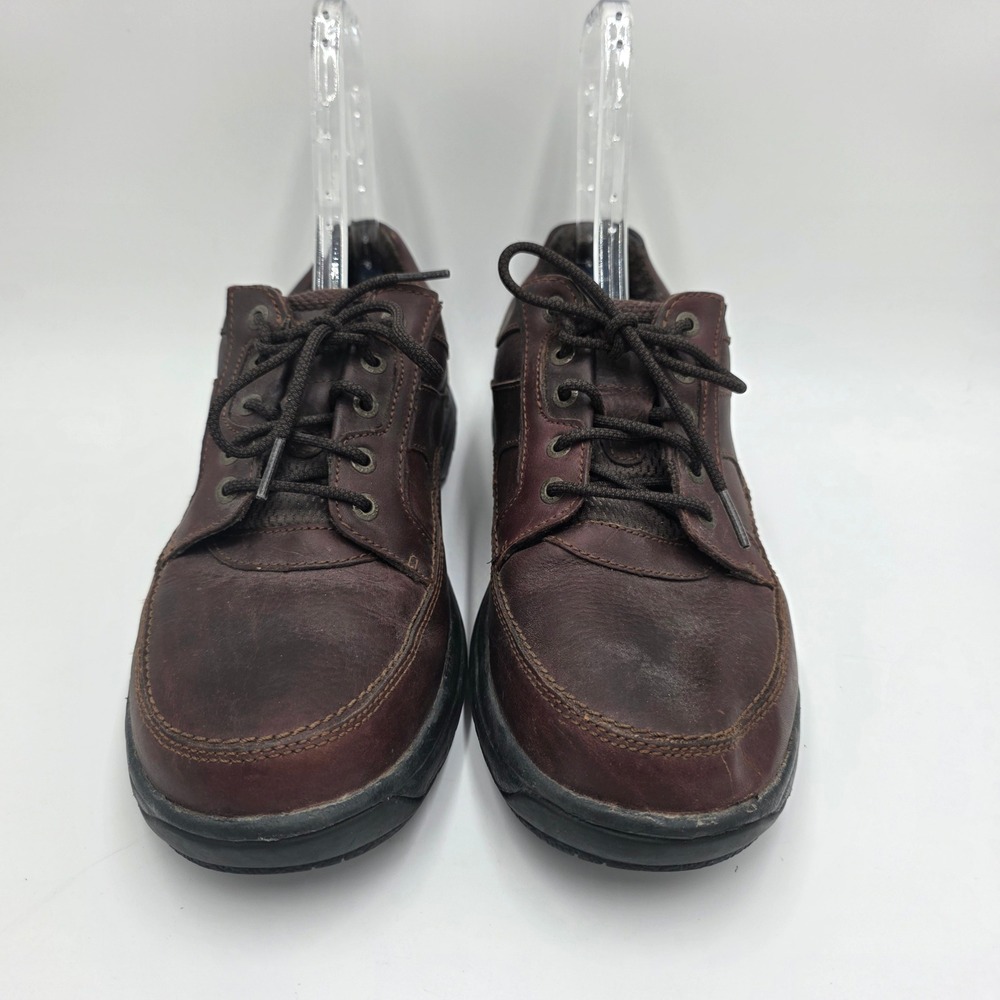 Dunham Windsor Waterproof Brown Leather Oxford Shoes Mens 11 4E 8000SB